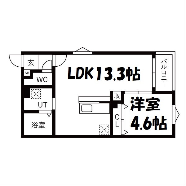 BC生駒C 間取り図