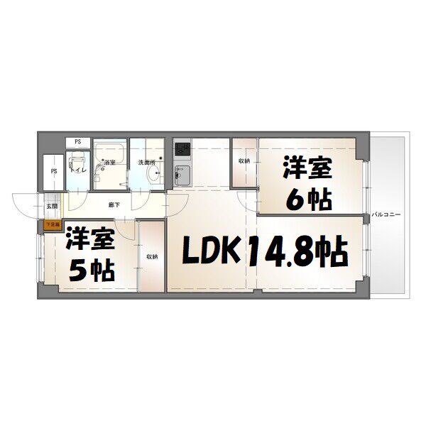 マンション森 間取り図