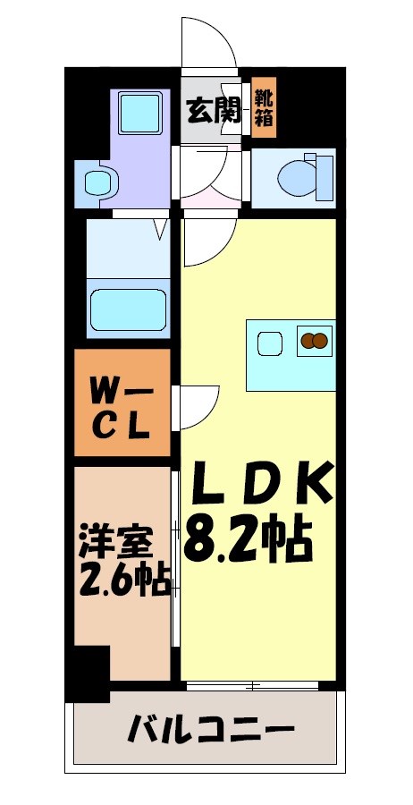 LiveFlat千種WEST 間取り図