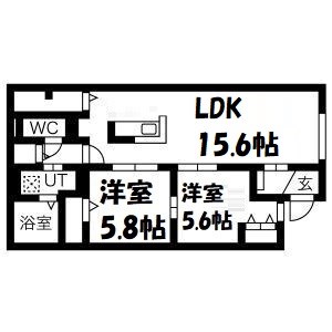 ラシーネ本陣 間取り図