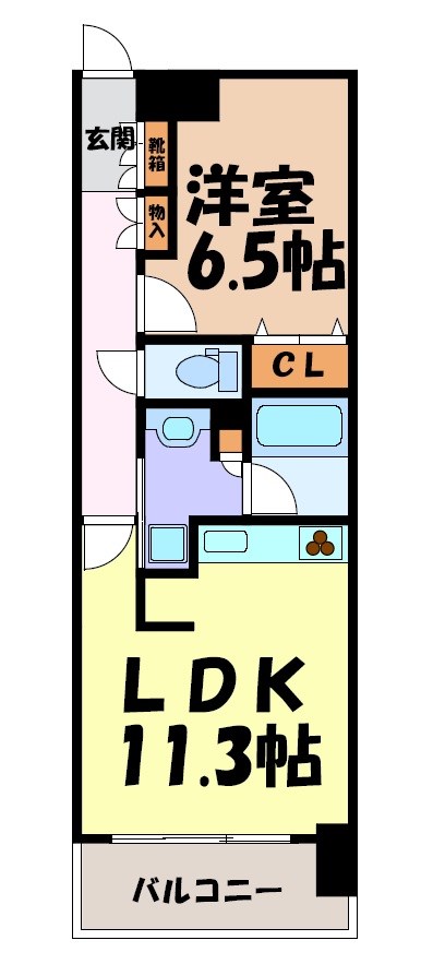 プレサンスロジェ名古屋駅NORTH FRONT 間取り図