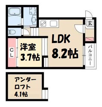 ハーモニーテラス東大杉町 間取り図