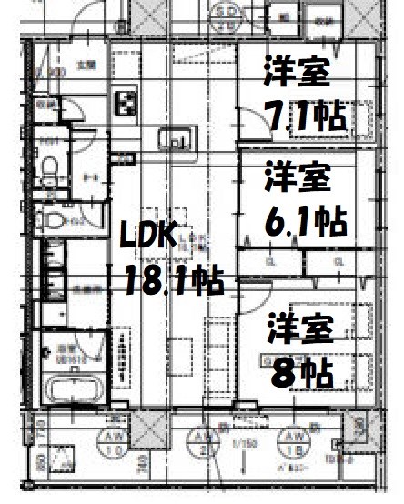 さくらHills ROKUBAN Platinum Residence 間取り図
