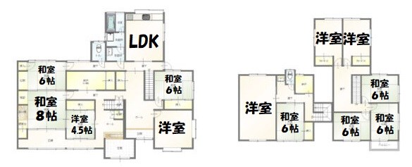 烏森町戸建 間取り図