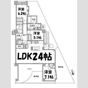 ユーフォリア虹ヶ丘 間取り図