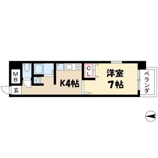 キャッスル若宮 間取り図