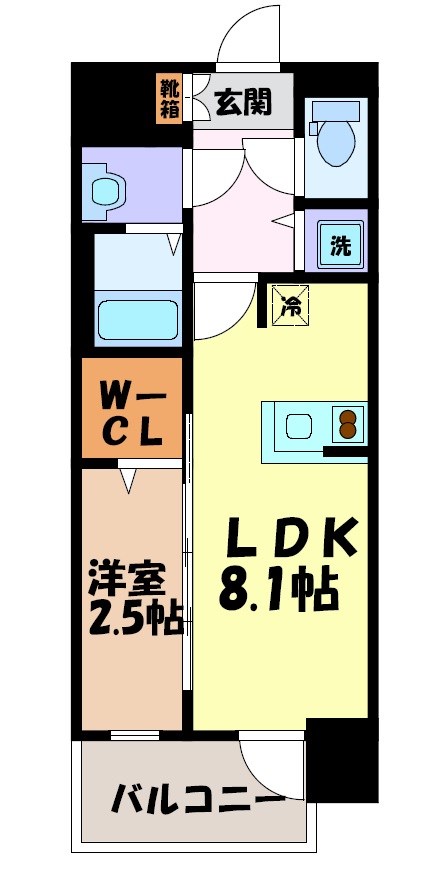 エスリード ザ・レガリア新栄ALTAIER 間取り図