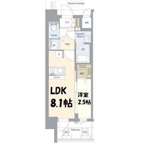 エスリード ザ・レガリア新栄ALTAIER 間取り図