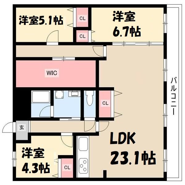 山手アベニュー 間取り図