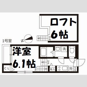 ハーモニーテラス大杉町Ⅱ 間取り図