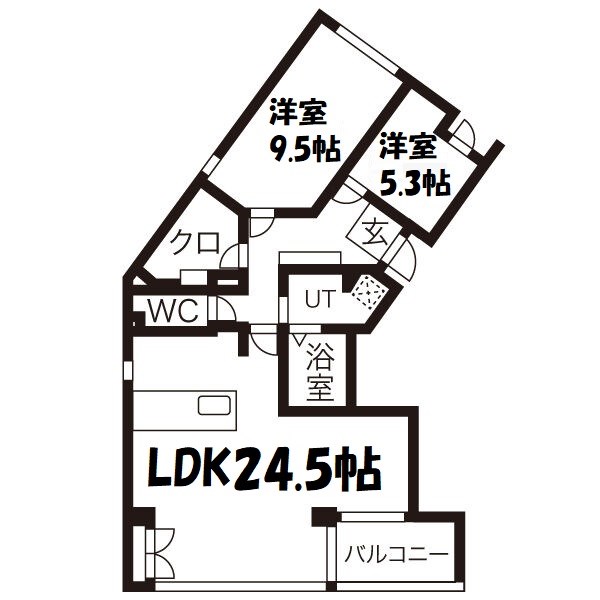 COULEURS GRAND 間取り図
