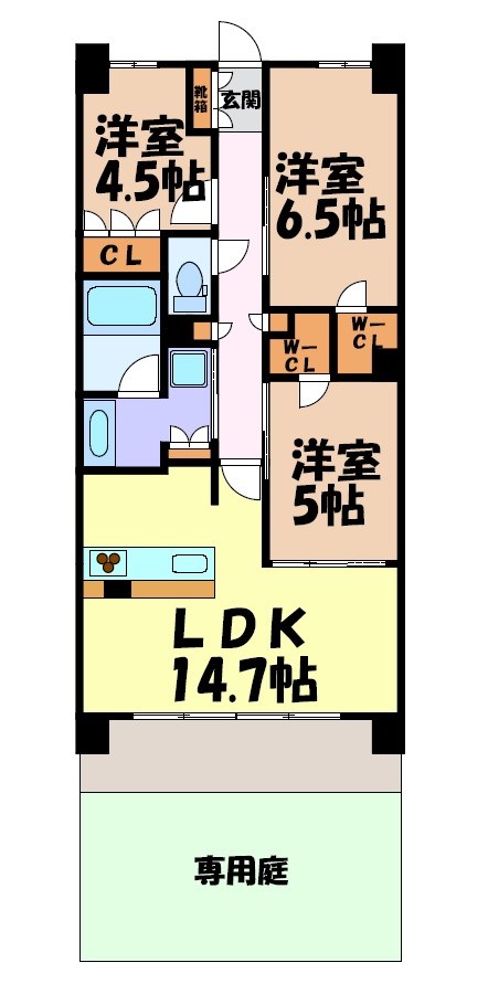 プレサンスグラン名城公園 間取り図