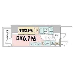 ルネフラッツ今池駅前South 間取り図