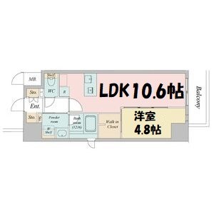 ルネフラッツ今池駅前South 間取り図