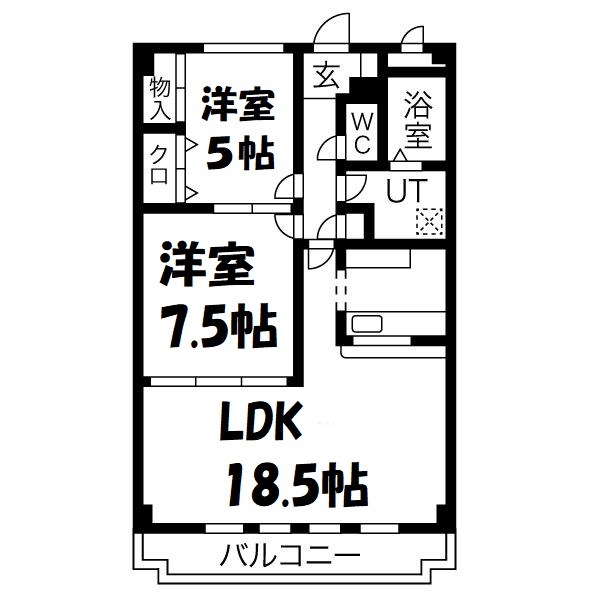 ルミナス山手 間取り図