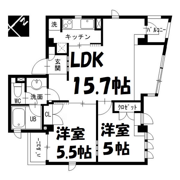 ＣａｓＣａｄｅ 間取り図