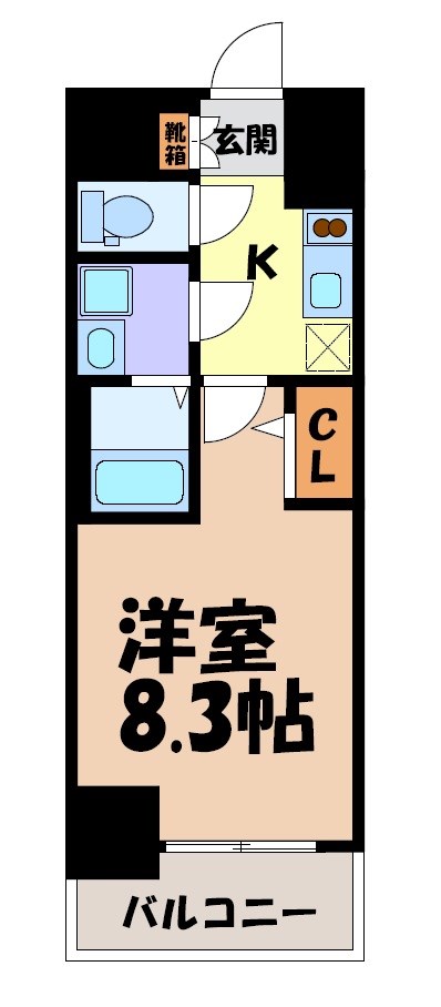 ディアレイシャス名古屋太閤通Ⅳ 間取り図