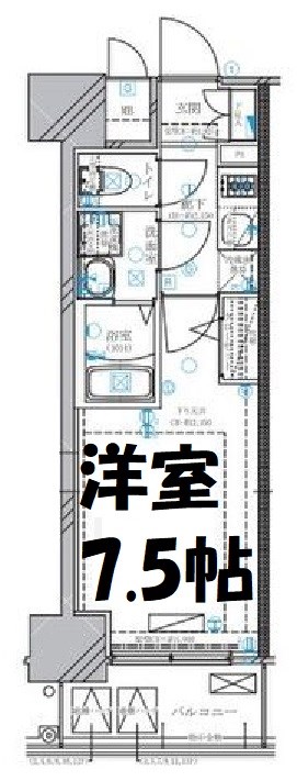 ディアレイシャス名古屋太閤通Ⅳ 間取り図