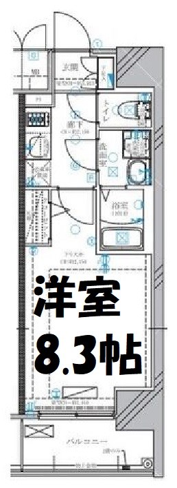 ディアレイシャス名古屋太閤通Ⅳ 間取り図
