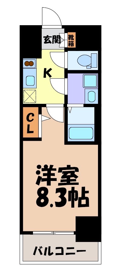 ディアレイシャス名古屋太閤通Ⅳ 間取り図