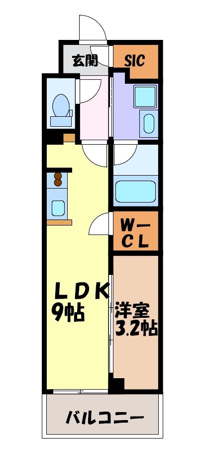 メイクスアート名駅WEST 間取り図