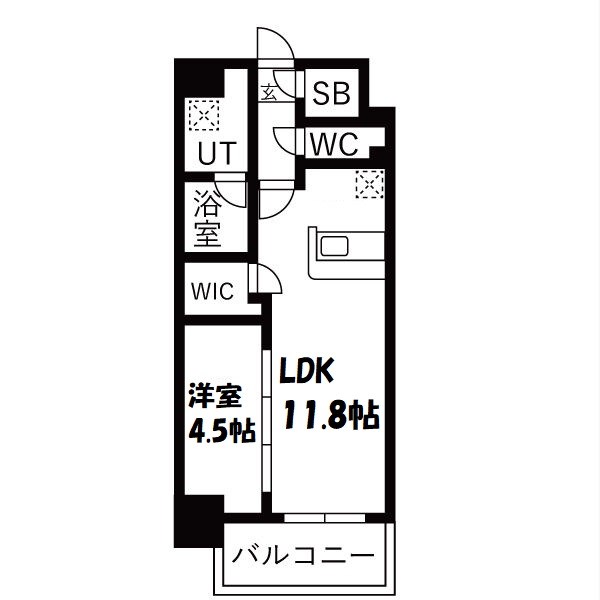 メイクスアート名駅WEST 間取り図