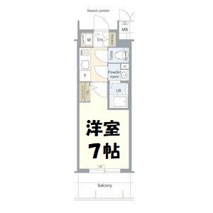 エスリード名古屋STATION NORTH 間取り図