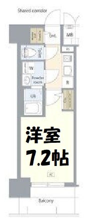 エスリード名古屋STATION NORTH 間取り図