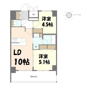 S-RESIDENCE名駅北alesia 間取り図