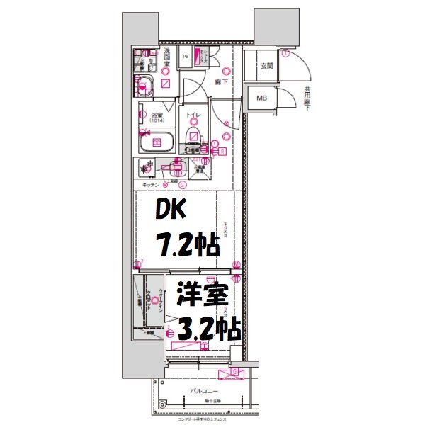 CREST TAPP東別院 間取り図
