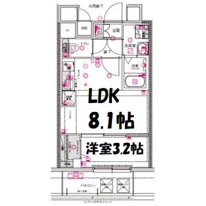 CREST TAPP東別院 間取り図