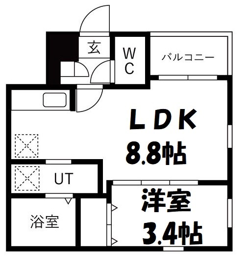 Cherim中村公園Onyx 間取り図