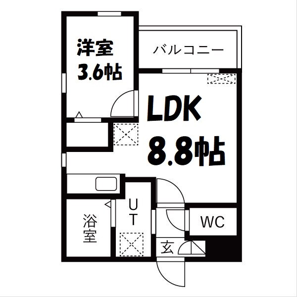 Cherim中村公園Onyx 間取り図