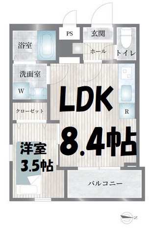 Cherim志賀本通vague 間取り図