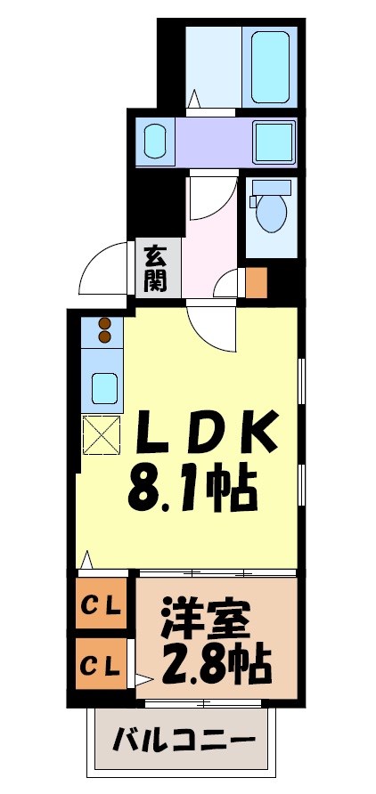 Cherim志賀本通vague 間取り図