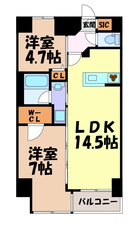 S-RESIDENCE大曽根bresa 間取り