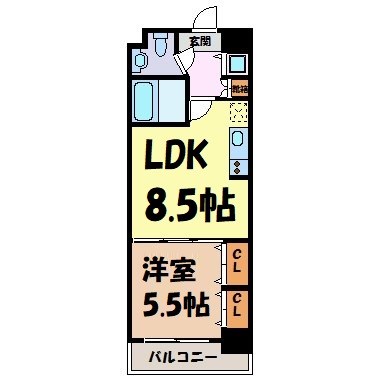 プラウランド堀田 間取り図
