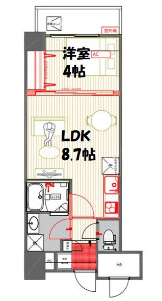 TQレジデンス名古屋錦 間取り図