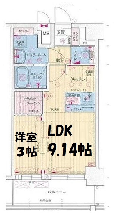 プレサンス名古屋ルーカス 間取り図