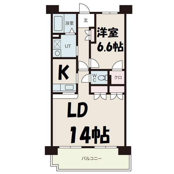 サンコート砂田橋1棟 間取り図