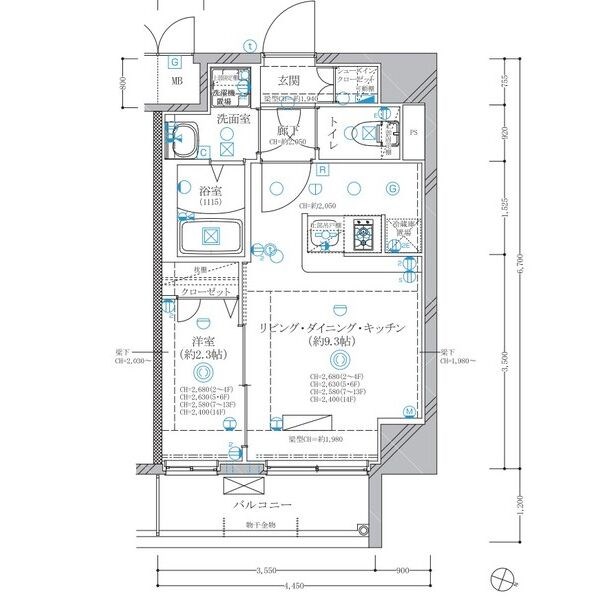 ディアレイシャス東別院Ⅳ 間取り図