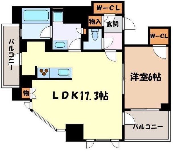 ゼスタタワー名古屋代官町 間取り図
