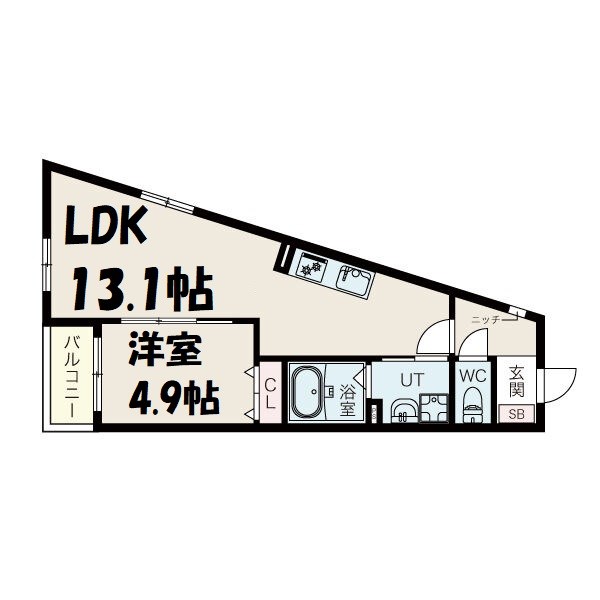 the GARDEN 金山 間取り図