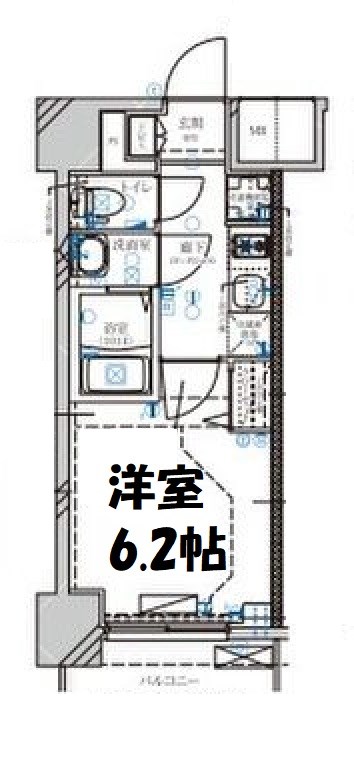 ディアレイシャス名古屋大須通 間取り図