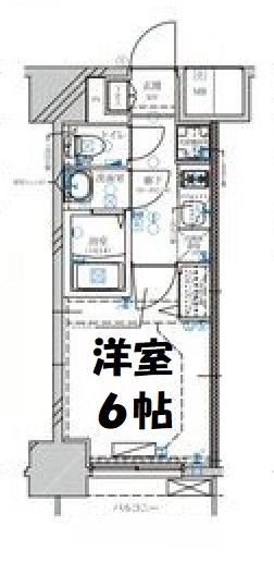 ディアレイシャス名古屋大須通 間取り図