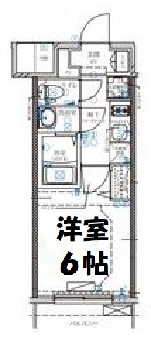ディアレイシャス名古屋大須通 間取り図