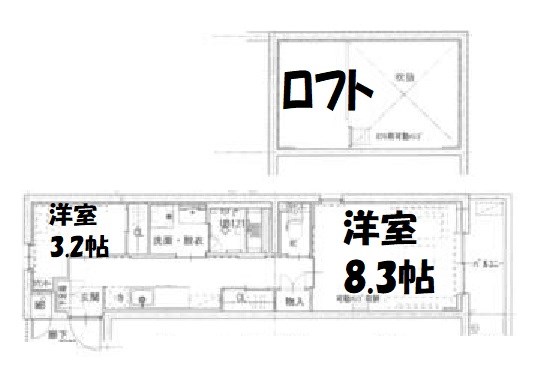 FLAT御器所 間取り図