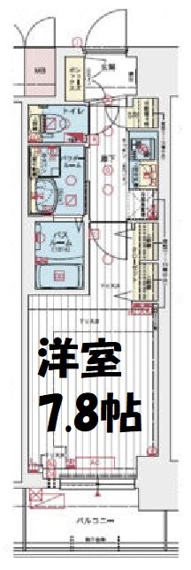 エステムコート名古屋TWIN WEST 間取り図