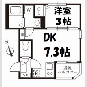 ハーモニーテラス新栄Ⅱ 間取り
