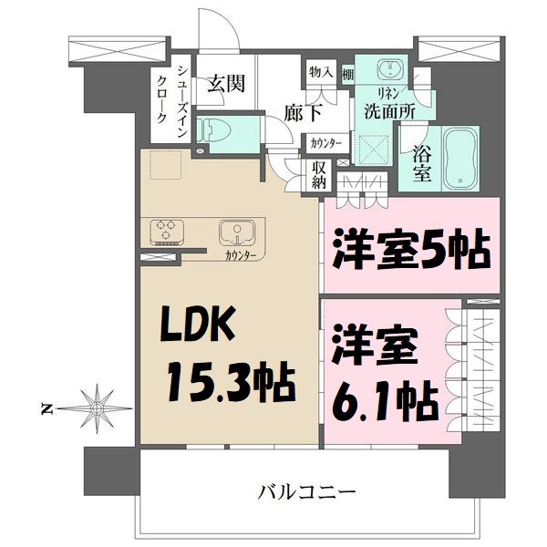 リニアゲートタワー名古屋 間取り図